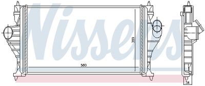 Charge Air Cooler NISSENS 96838