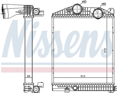 Charge Air Cooler NISSENS 97033