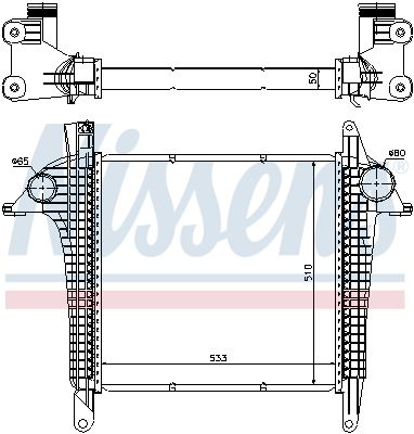 Charge Air Cooler NISSENS 97057