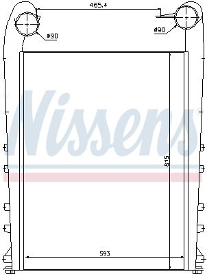 Charge Air Cooler NISSENS 97058