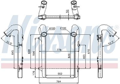 Charge Air Cooler NISSENS 97059