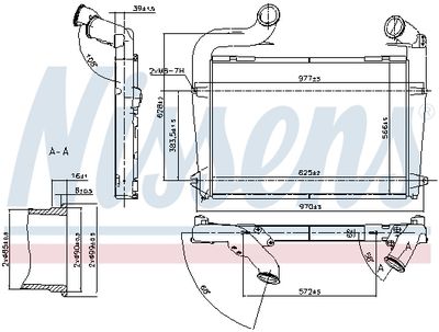 Charge Air Cooler NISSENS 97061