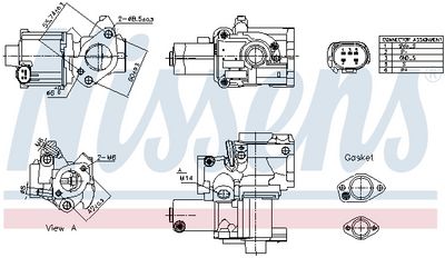 EGR Valve NISSENS 98199