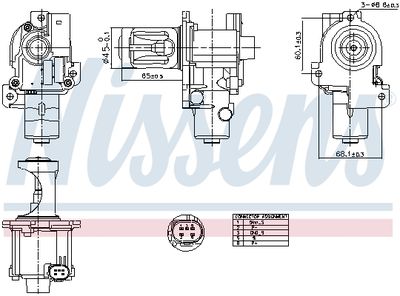 EGR Valve NISSENS 98216