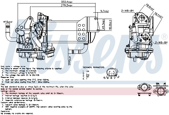 NISSENS 98230 EGR Valve