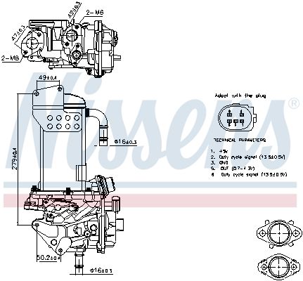 NISSENS 98325 EGR Module