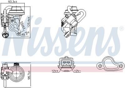 EGR Valve NISSENS 98344