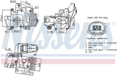 EGR Valve NISSENS 98387