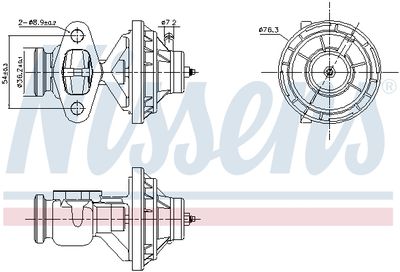 EGR Valve NISSENS 98390