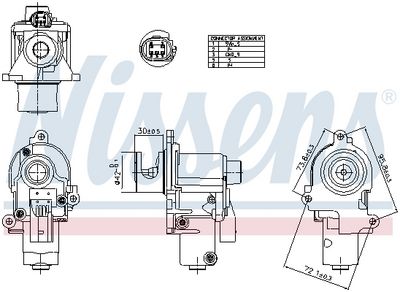 EGR Valve NISSENS 98553