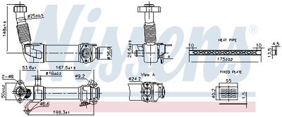 Cooler, exhaust gas recirculation NISSENS 989280