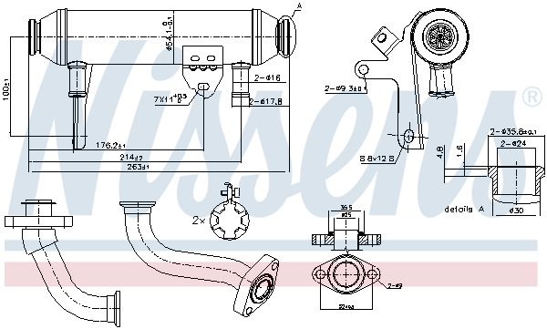 NISSENS 989283 Cooler, exhaust gas recirculation