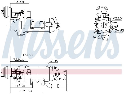 NISSENS 989289 Cooler, exhaust gas recirculation