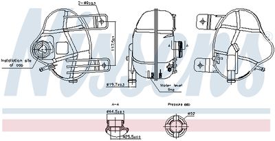 Expansion Tank, coolant NISSENS 996250