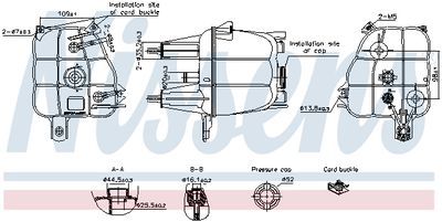 Expansion Tank, coolant NISSENS 996307