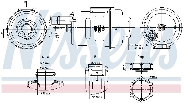 NISSENS 996314 Expansion Tank, coolant