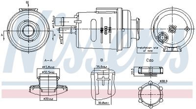 Expansion Tank, coolant NISSENS 996314