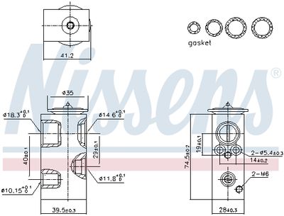 Expansion Valve, air conditioning NISSENS 999426