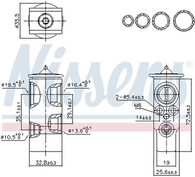 Expansion Valve, air conditioning NISSENS 999451