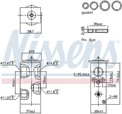 Expansion Valve, air conditioning NISSENS 999456