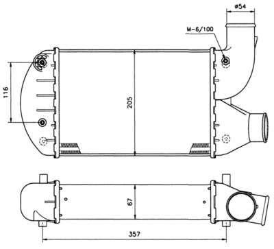 Charge Air Cooler NRF 30134