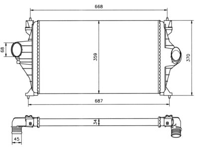 Charge Air Cooler NRF 30802