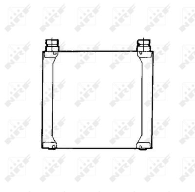 Oil Cooler, engine oil NRF 31742