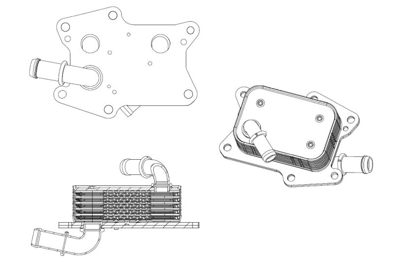 NRF 31830 Oil Cooler, engine oil