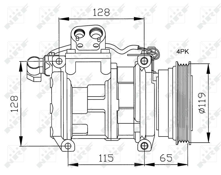 NRF 32122 Compressor, air conditioning