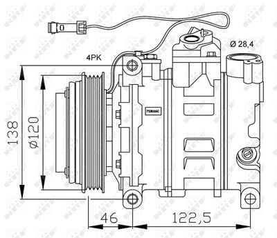 Compressor, air conditioning NRF 32167G