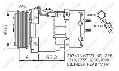 Compressor, air conditioning NRF 32198