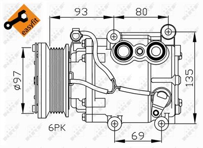 Compressor, air conditioning NRF 32247