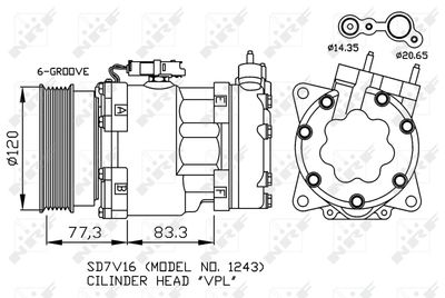 Compressor, air conditioning NRF 32266