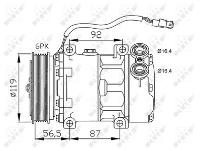 Compressor, air conditioning NRF 32278