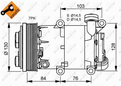 Compressor, air conditioning NRF 32410