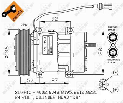 Compressor, air conditioning NRF 32477G