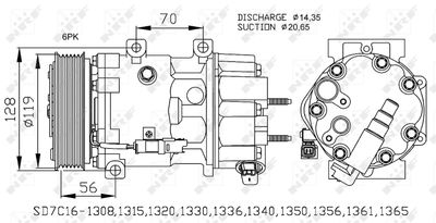 Compressor, air conditioning NRF 32772