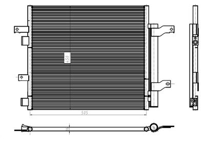 Condenser, air conditioning NRF 350388