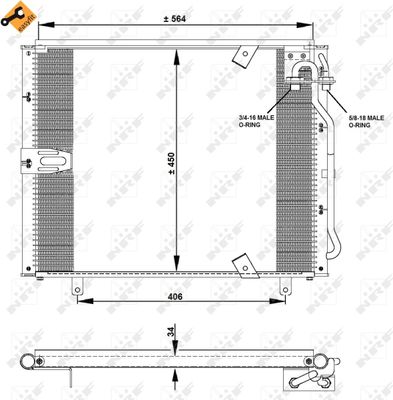 Condenser, air conditioning NRF 35132