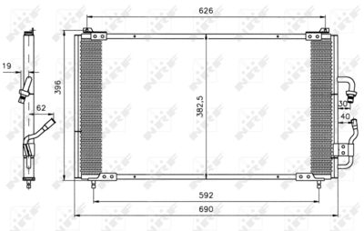 Condenser, air conditioning NRF 35153