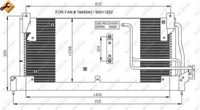 Condenser, air conditioning NRF 35218