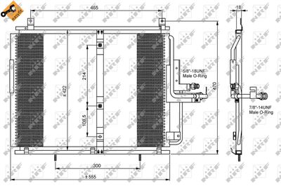 Condenser, air conditioning NRF 35244