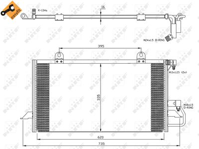 Condenser, air conditioning NRF 35247