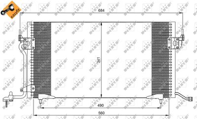 Condenser, air conditioning NRF 35260