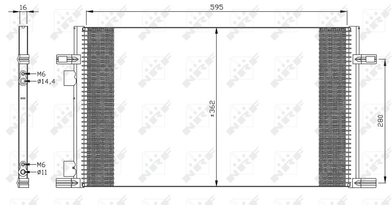 NRF 35298 Condenser, air conditioning