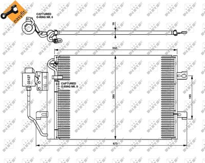 Condenser, air conditioning NRF 35309