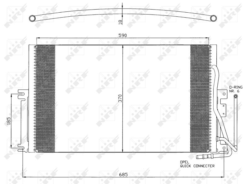 NRF 35342 Condenser, air conditioning