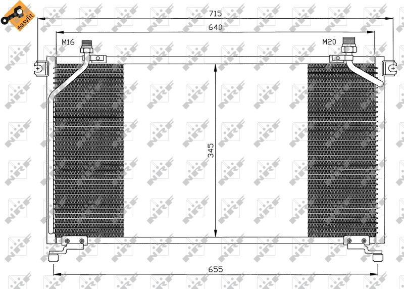 NRF 35373 Condenser, air conditioning