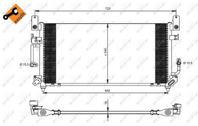 Condenser, air conditioning NRF 35423