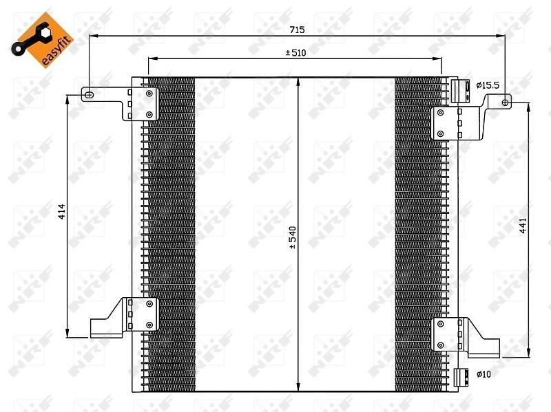 NRF 35526 Condenser, air conditioning